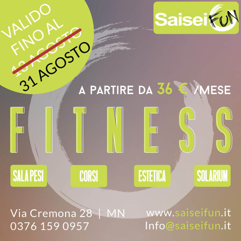 SaiSeiFun Fitness Promozione Estate 2021