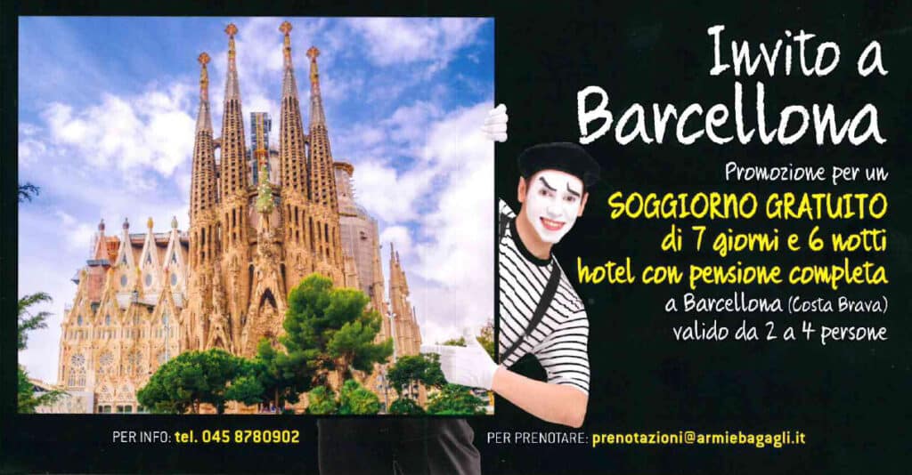 Invito a Barcellona premio lotteria 2025